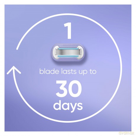 Venus - Deluxe Smooth Swirl Razor Blades - Purple/White - 6 pcs.