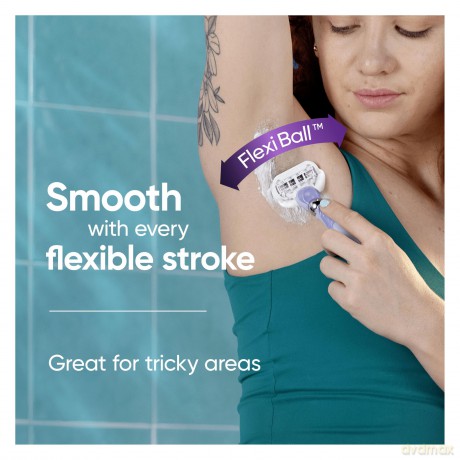 Venus - Deluxe Smooth Swirl Razor Blades - Purple/White - 6 pcs.