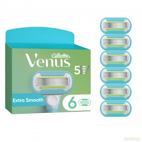 Venus - Gillette Venus Extra Smooth Razor Blades - Green/White - 6 pcs