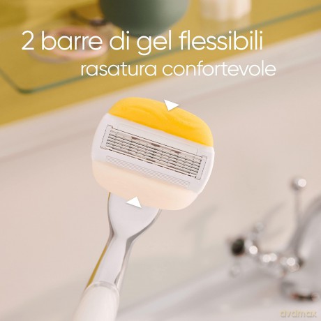 Venus - Pro ComfortGlide Coconut Olay Razor Blades - Yellow/White - 3 pcs