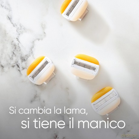Venus - Pro ComfortGlide Coconut Olay Razor Blades - Yellow/White - 3 pcs