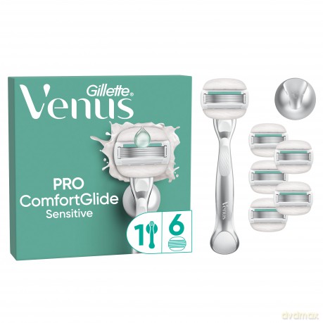 Venus - Pro ComfortGlide Sensitive Razor - Green/White