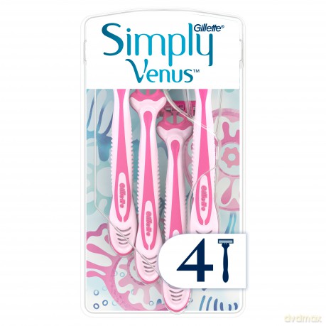Venus - Simply Venus 3 Disposable Scrapers - Pink/White