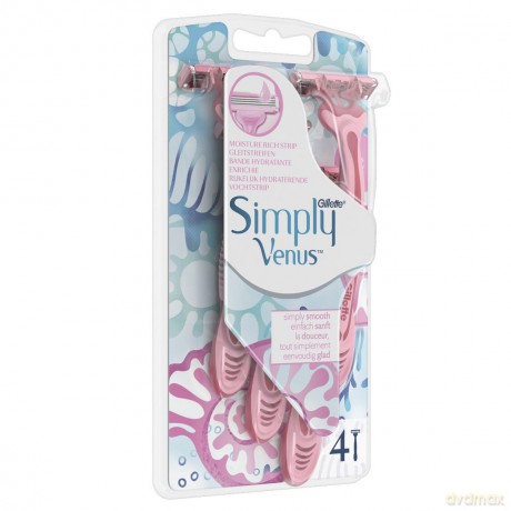 Venus - Simply Venus 3 Disposable Scrapers - Pink/White