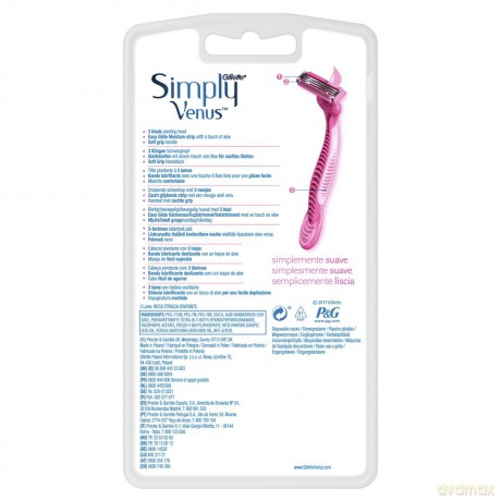 Venus - Simply Venus 3 Disposable Scrapers - Pink/White