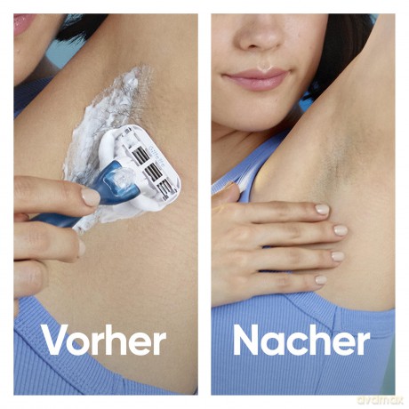 Venus - Smooth Razor Blades for Women - Blue/White - 4 pcs