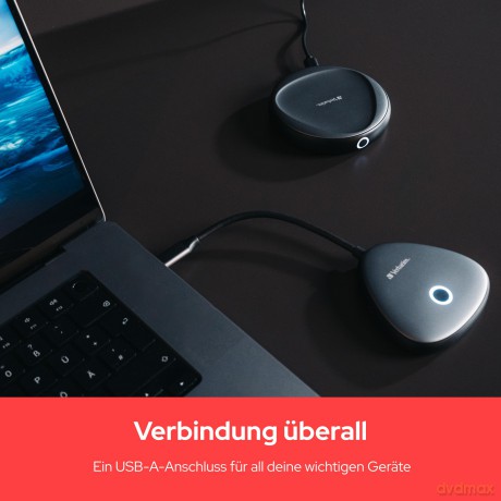 Verbatim - Share My Screen USB-C Wireless Display Adapter 4K w/Hub