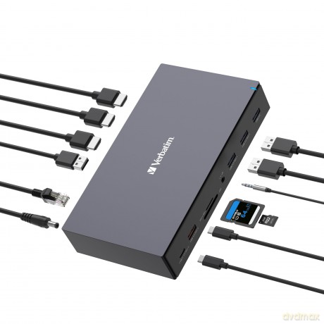 Verbatim - USB-C Pro Docking Station 17 Port CDS-17