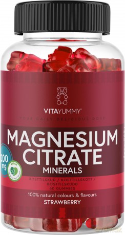 VitaYummy Magnesium Citrate (Strawberry) - 60 stk.