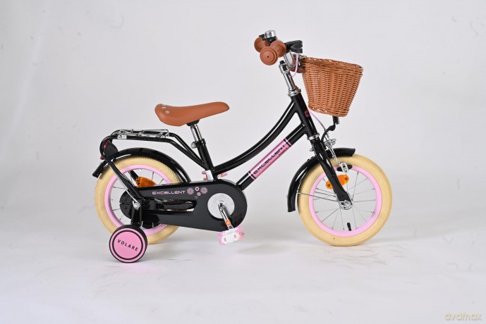 Volare - Children's bicycle 12 - Excellent w/ basket Black (51224)