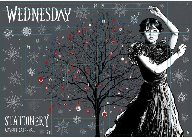 WEDNESDAY art. papiernicze kalendarz adwentowy 2025