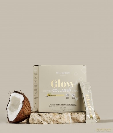 Wellexir - Glow Coffee Creamer Vanilla 30 Sachet Box
