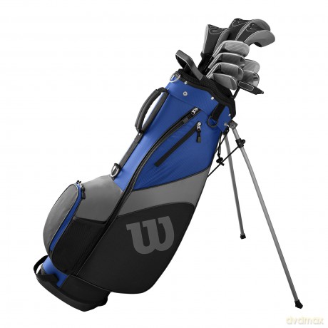 Wilson - 1200 TPX Graphite Golf Package Set with 10 Clubs and Bag - Blue [SPORT]