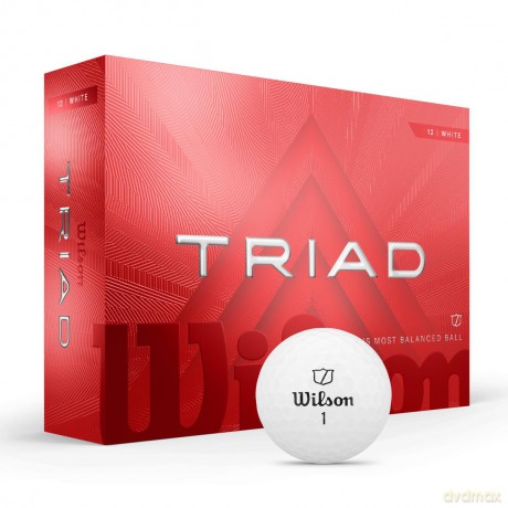 Wilson - 2025 Triad Golf Balls - White - 12 pack [SPORT]
