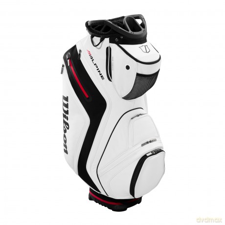 Wilson - Alpine Cart Bag with Embroidery - White/Black [SPORT]