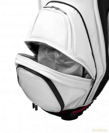 Wilson - Alpine Cart Bag with Embroidery - White/Black [SPORT]