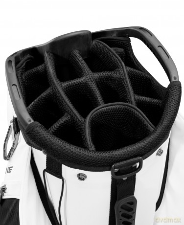 Wilson - Alpine Cart Bag with Embroidery - White/Black [SPORT]