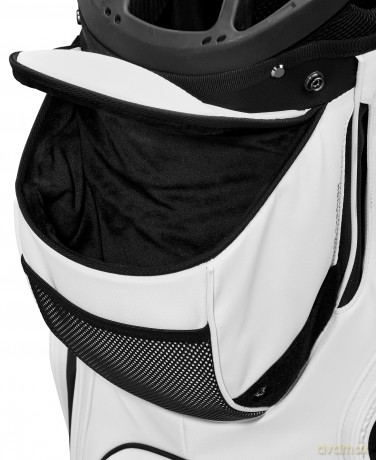 Wilson - Alpine Cart Bag with Embroidery - White/Black [SPORT]