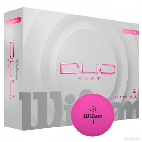 Wilson - Duo Soft Golf Ball Pink 12-ball [SPORT]