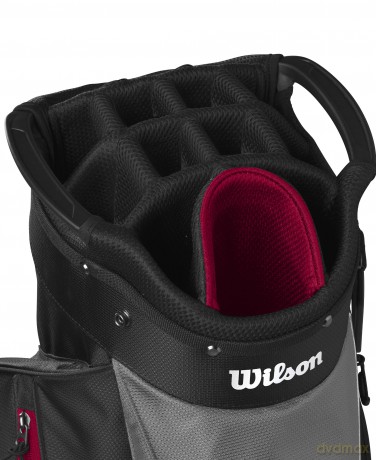 Wilson - Feather Cartbag - Black/Red/Grey [SPORT]