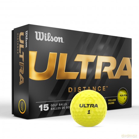 Wilson - Golf Balls Ultra Distance Yellow 15 Pack [SPORT]