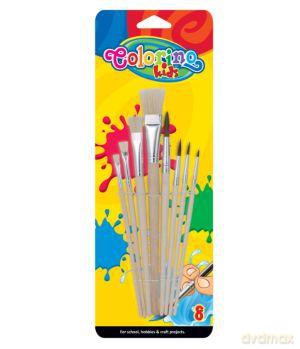 Pędzelki Szkolne 8 Sztuk Blister [SZKOŁA]
