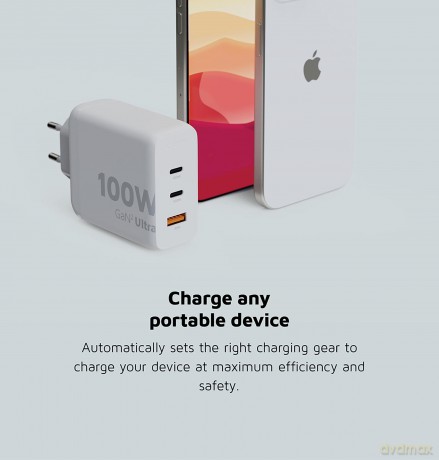 Xtorm - 100W GaN2 Ultra Home Charger 2xUSB-C/USB-A White