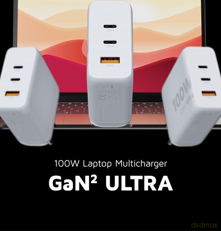 Xtorm - 100W GaN2 Ultra Home Charger 2xUSB-C/USB-A White