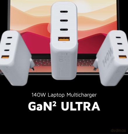 Xtorm - 140W GaN2 Ultra Home Charger 3xUSB-C/USB-A White