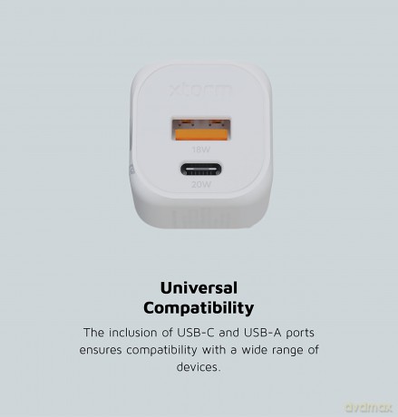 Xtorm - 20W GaN2 Ultra Home Charger USB-C PD/USB-A White