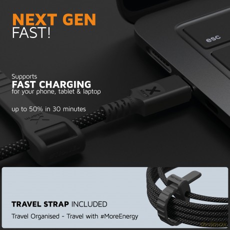 Xtorm - Next Gen USB-C/C PD Cable 240W - 1.5m