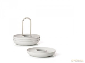 Zone Denmark - Singles Egg Cups With Holder - Warm Grey (332023)