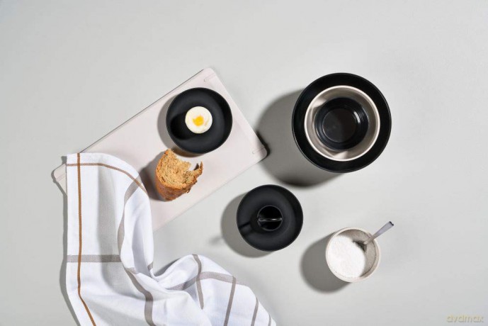 Zone Denmark - Singles Egg Cups With Holder - Warm Grey (332023)