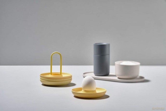 Zone Denmark - Singles Egg Cups With Holder - Warm Grey (332023)