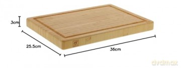 Zwilling - Cutting board, bamboo - Brun - 36 cm x 25 cm