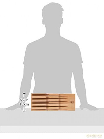 Zwilling - Knife storage - Beech - 8 knives - Brown