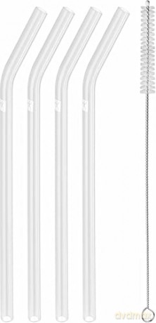 Zwilling - Sorrento Curved Glass Straws - Set of 4