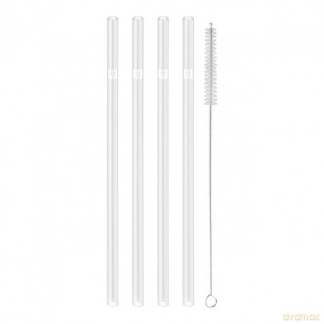 Zwilling - Sorrento Straight Glass Straws - Set of 4