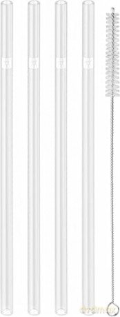 Zwilling - Sorrento Straight Glass Straws - Set of 4