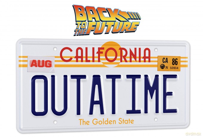 Back To The Future: OUTATIME Licence Plate Replica