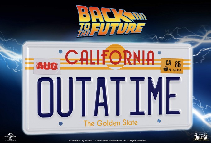 Back To The Future: OUTATIME Licence Plate Replica