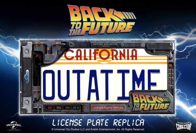 Back To The Future: OUTATIME Licence Plate Replica