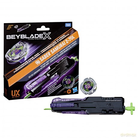 Beyblade X - Victory Grip Launcher Set + Saber Samurai 2-70L (Attack)