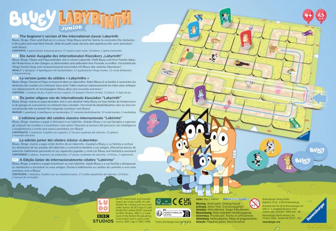 Bluey Labyrinth Junior [GRA PLANSZOWA]