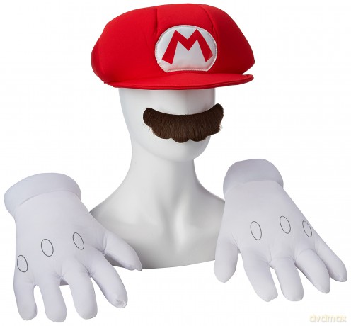 Disguise Super Mario Bros. Mario Adult Accessory Kit