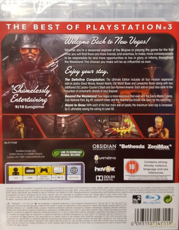 Fallout New Vegas Ultimate Edition (Essentials) [GRA PS3]