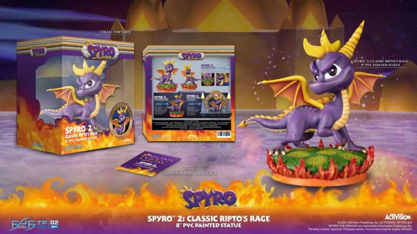 First4Figures - (EOL) Spyro The Dragon (Spyro 2: Classic Ripto's Rage) PVC [FIGURKA]