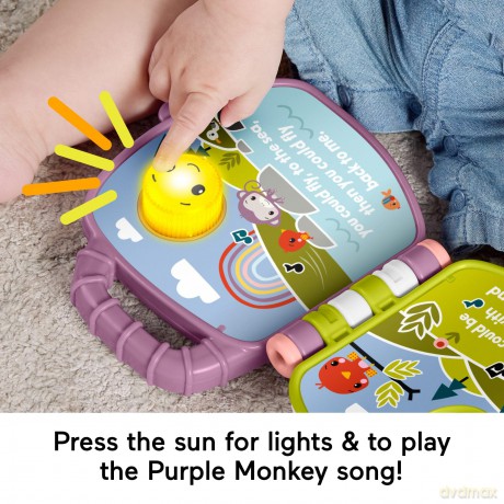 Fisher Price - Purple Monkey Book