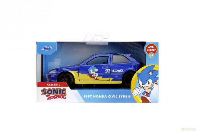 Jada - Sonic 1997 Honda Civic Type-R Die-Cast 1:32