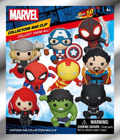 Keychain CDU of 24 Marvel Classic 3d
